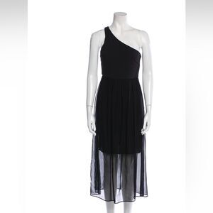 Alice + Olivia Silk Dress with One Shoulder